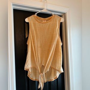 Cute distressed look tank top